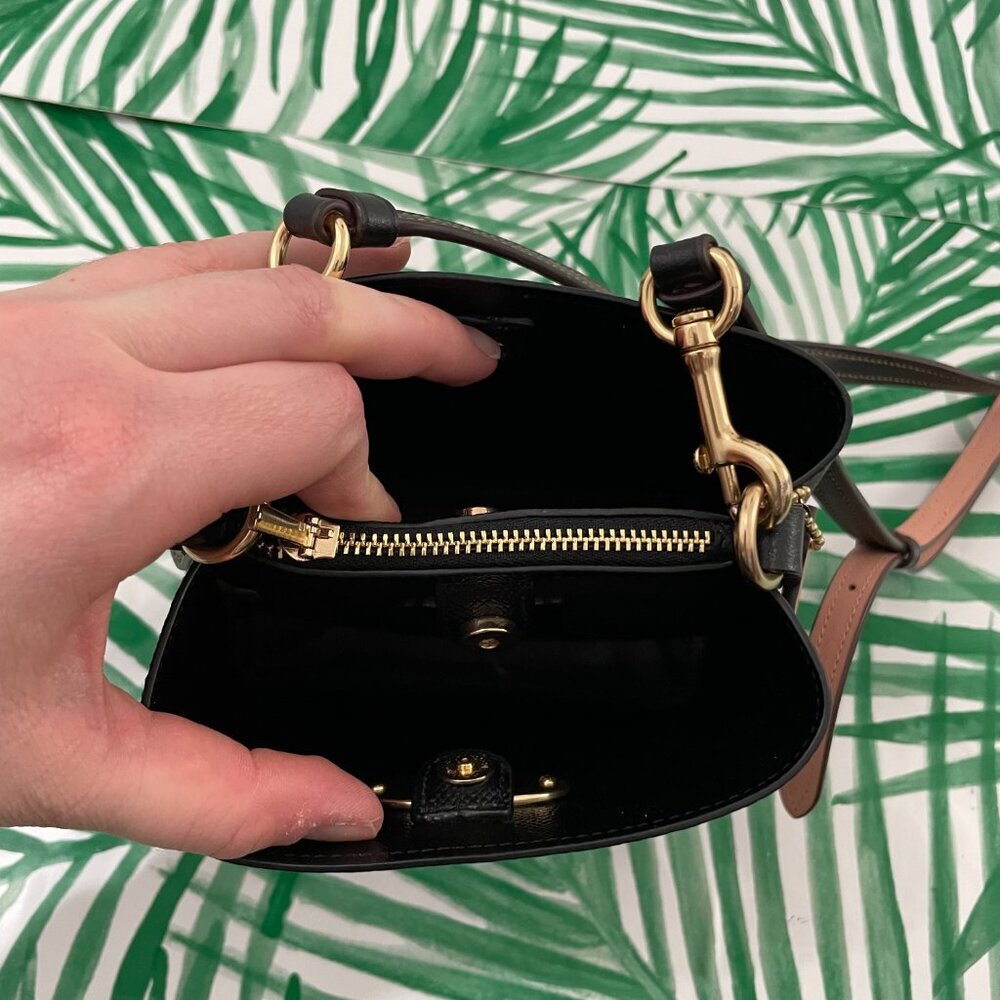 Coach Mini Town Bucket Bag in Signature Canvas Vintage Mini Rose Print - Picture 9 of 9
